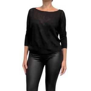Vince bateau neckline alpaca blend sweater.